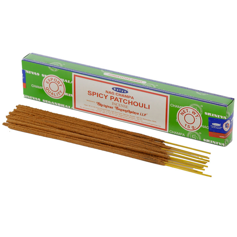 View 12x Nag Champa Sayta Spicy Patchouli Incense Sticks information