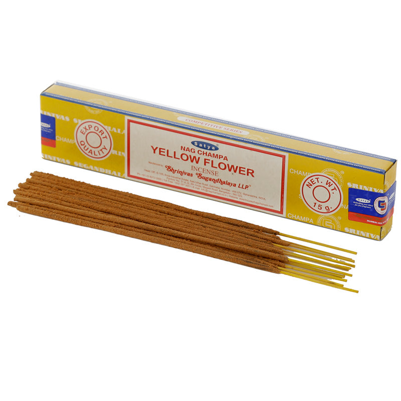 View 12x Nag Champa Sayta Yellow Flower Incense Sticks information
