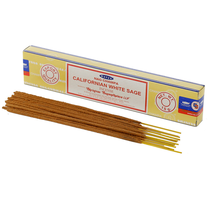 View 12x Nag Champa Sayta VFM Californian White Sage Incense Sticks information