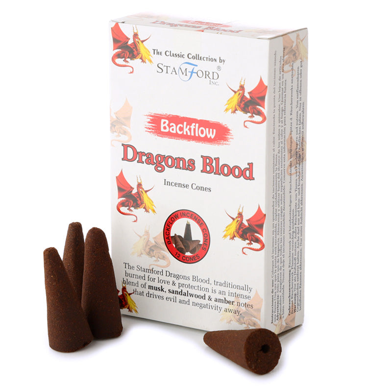 View 12x Stamford Backflow Incense Cones Dragon Blood information