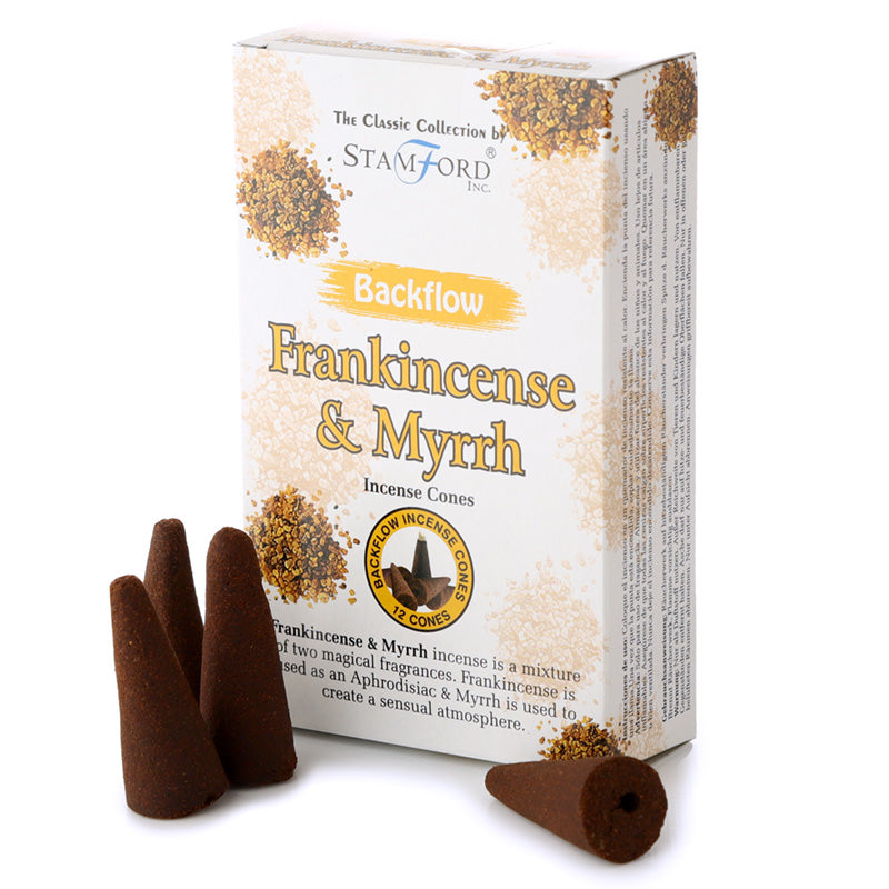 View 12x Stamford Backflow Incense Cones Frankincense Myrrh information