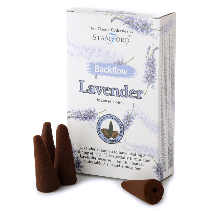 View 12x Stamford Backflow Incense Cones Lavender information