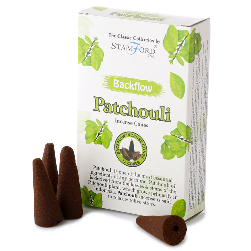 View 12x Stamford Backflow Incense Cones Patchouli information