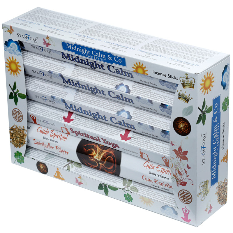 View 37333 Stamford Hex Incense Sticks 12 Pack Variety Set Midnight Calm Co information