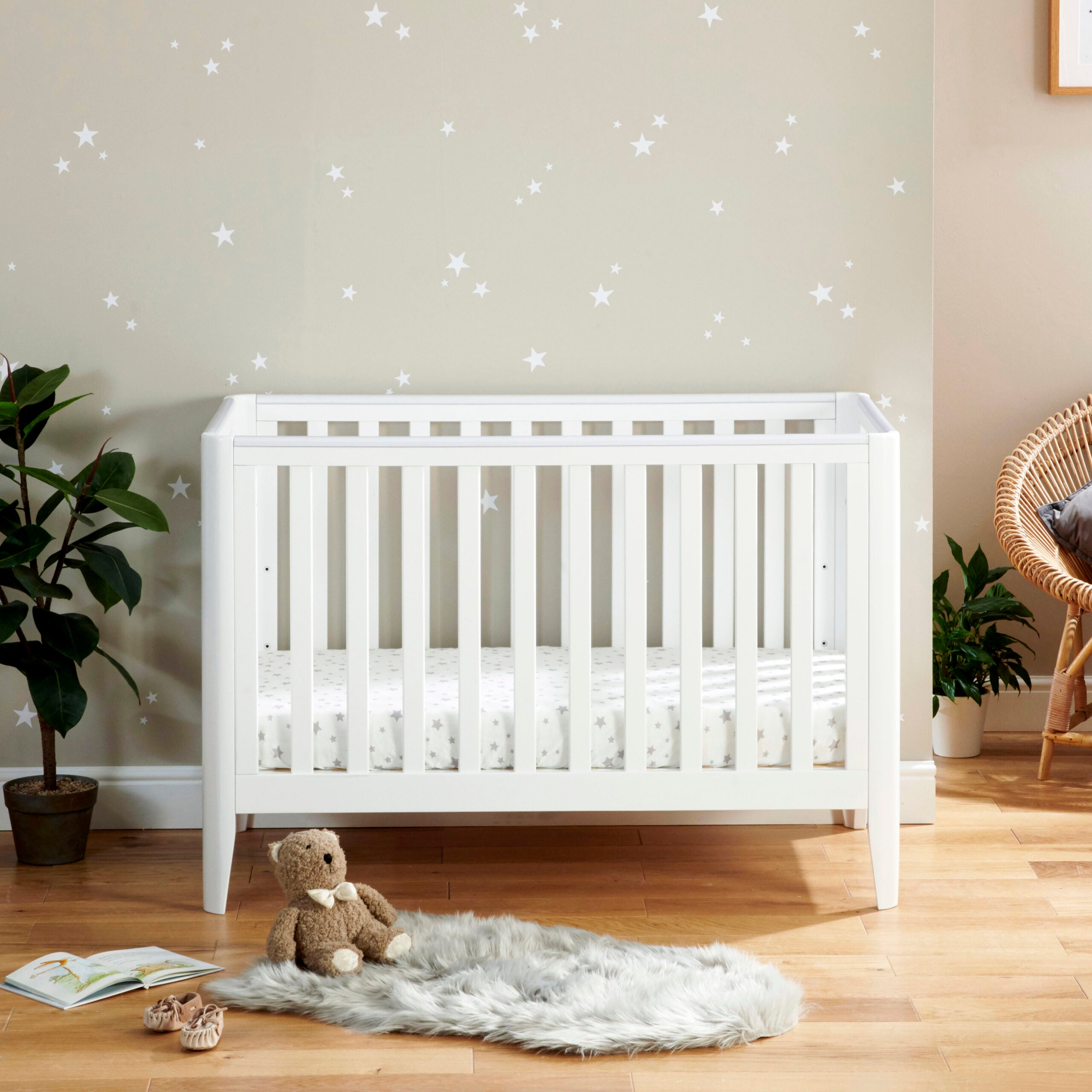 View Babymore Iris Cot Bed White information