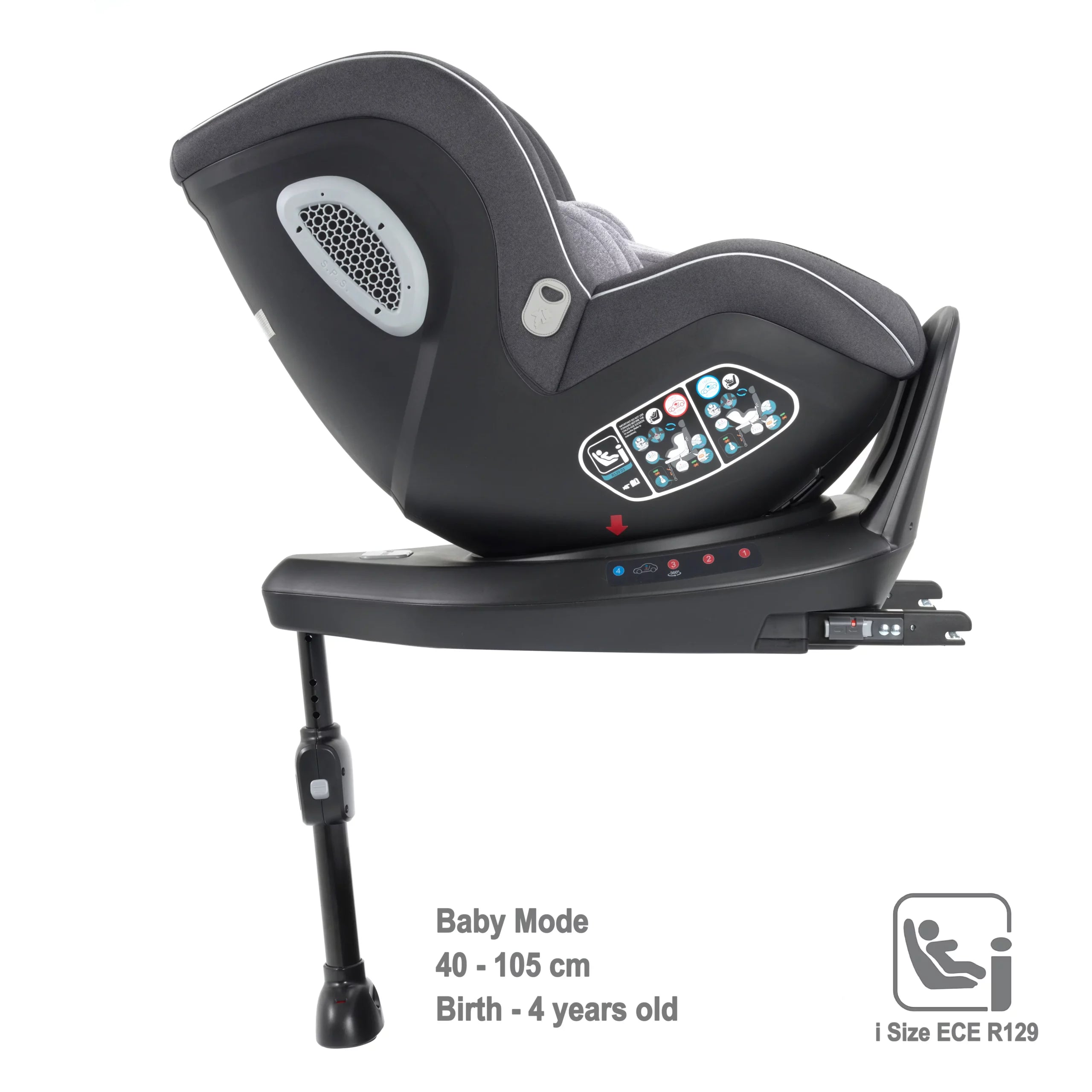 View Babymore Kola 360 Rotating iSize 40105cm 04 years Car Seat information