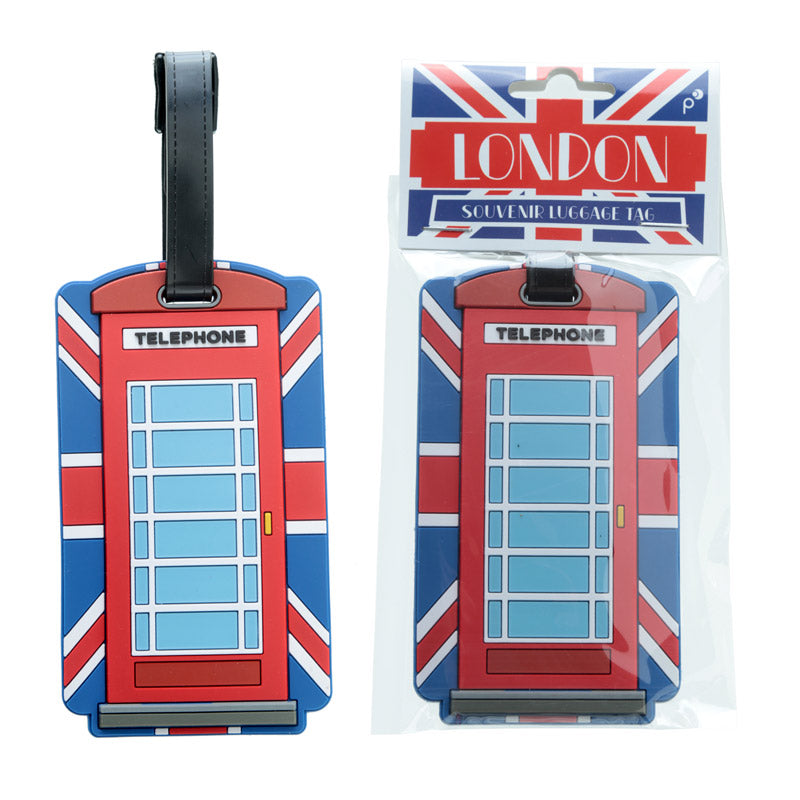 View Fun Novelty Union Jack Telephone Box Luggage Tag information