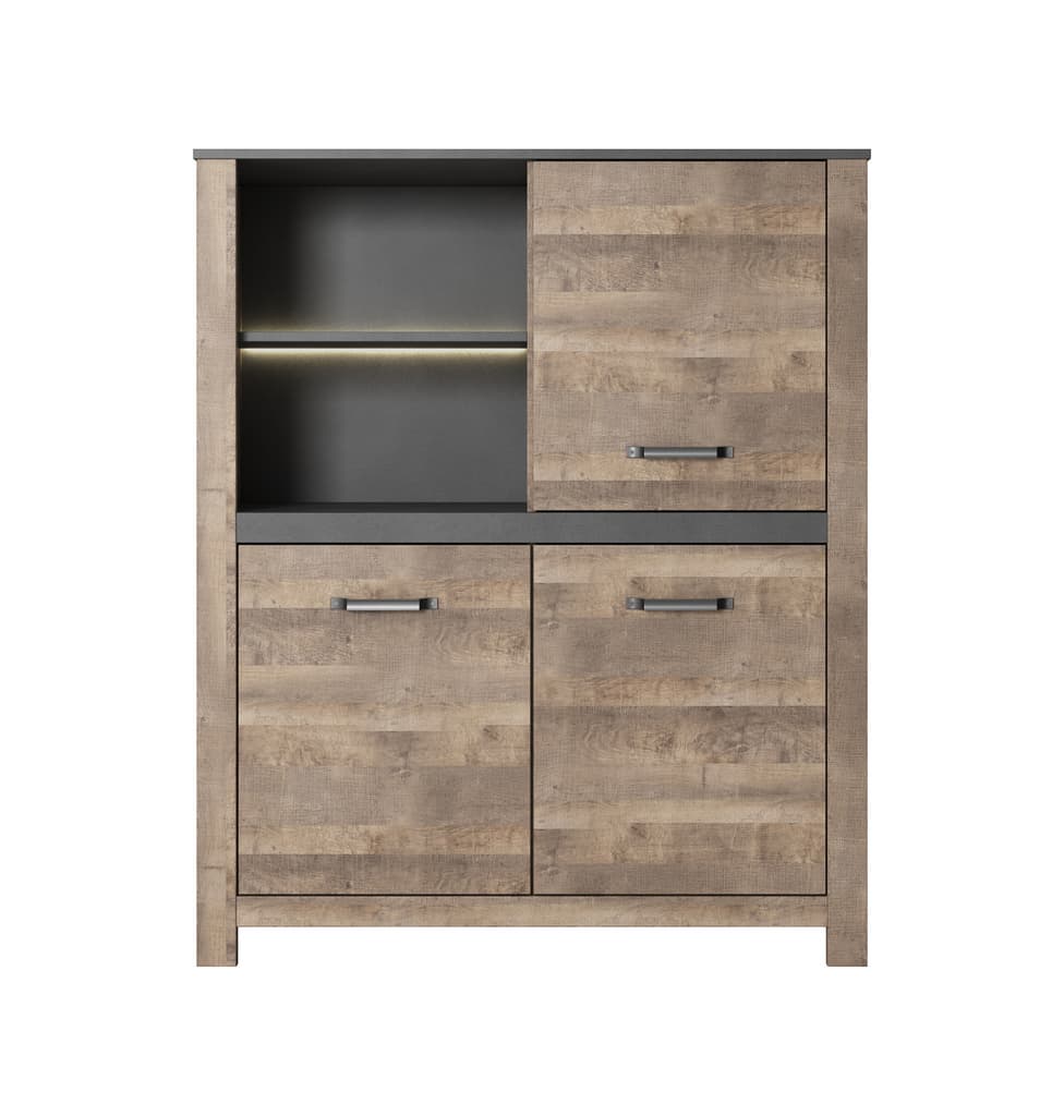 View Sand Highboard Cabinet 110cm information