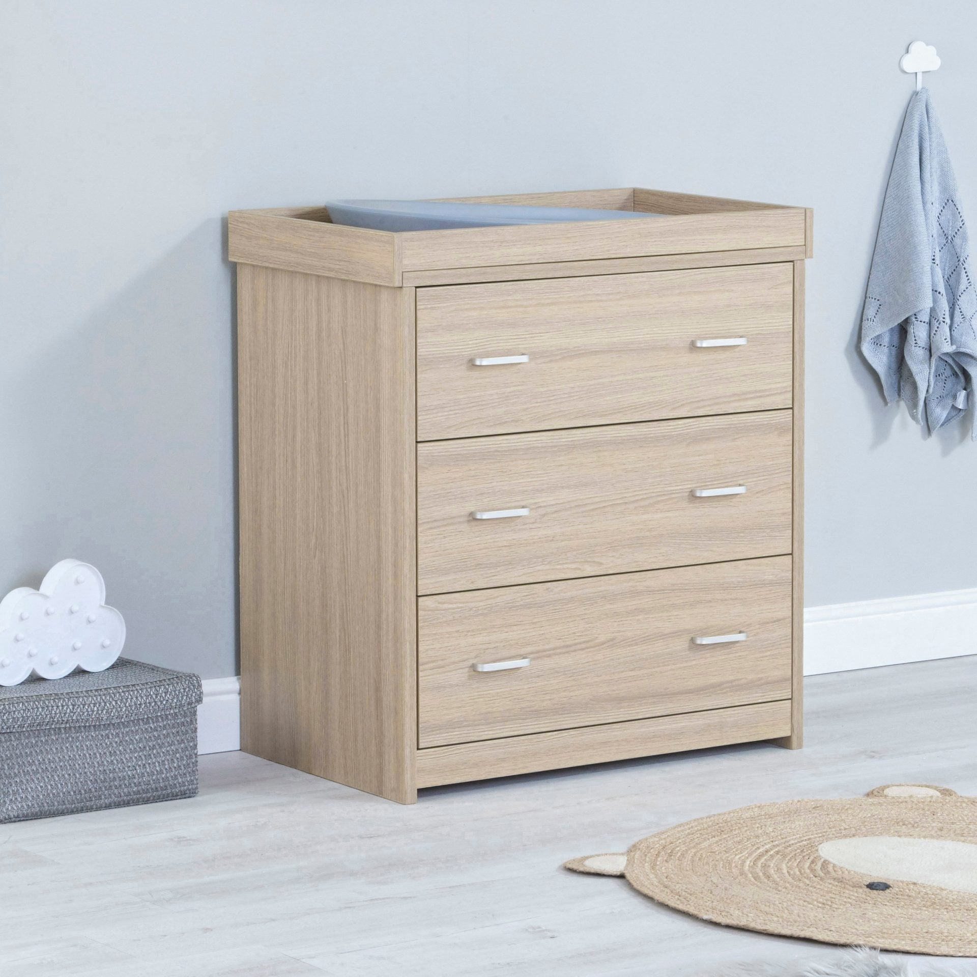 View Babymore Luno Veni Nursery Chest Changer Oak information