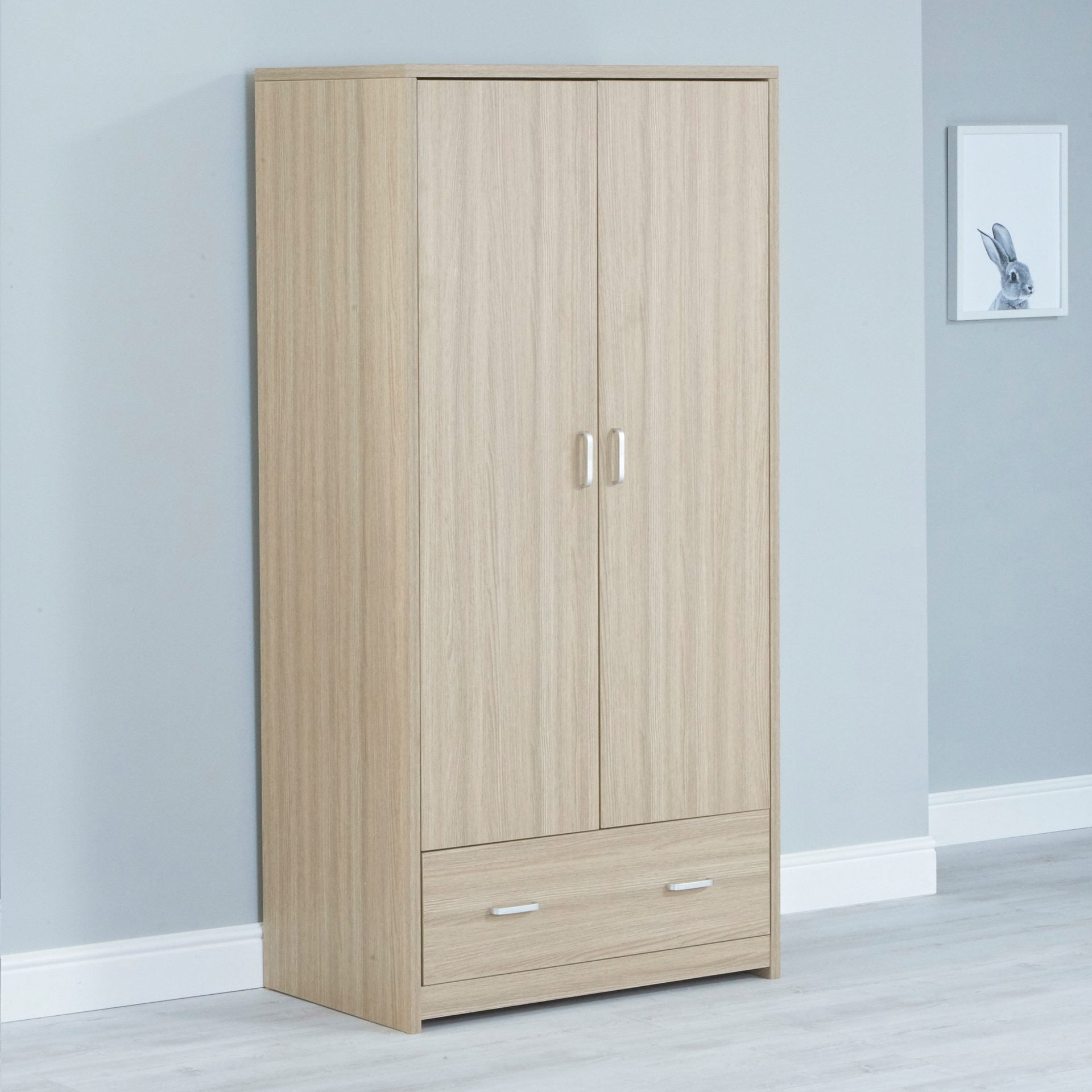 View Babymore Luno Veni Nursery Wardrobe Oak information