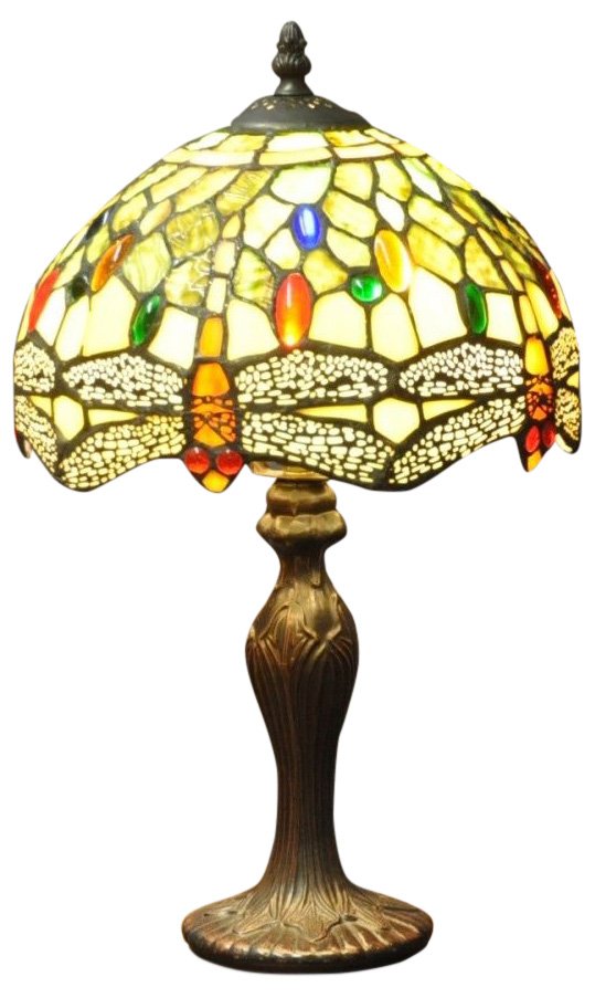 View Green Dragonfly Tiffany Lamp 10 information