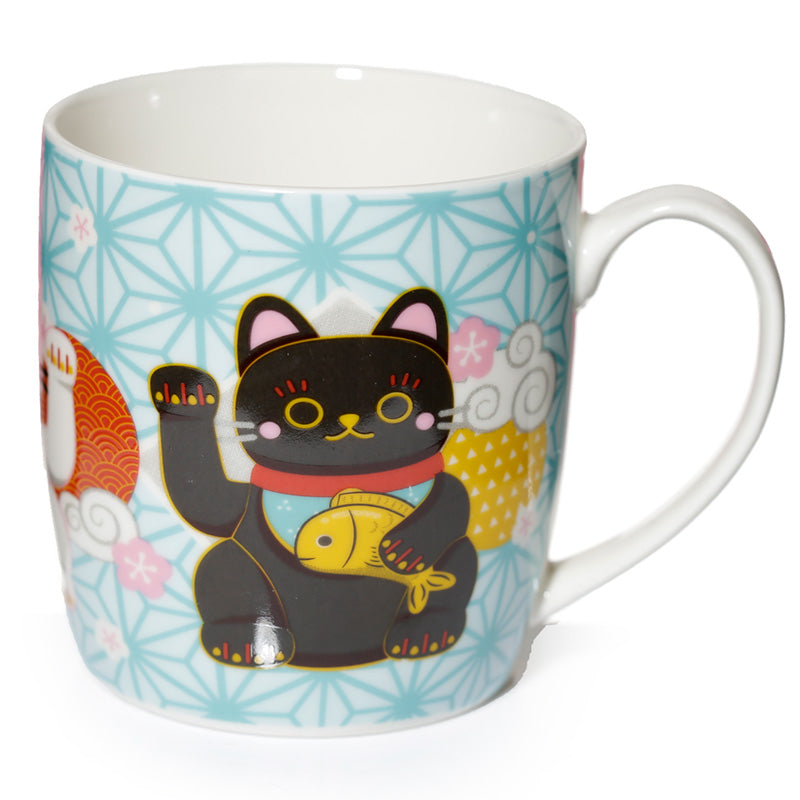 View Collectable Porcelain Mug Maneki Neko Lucky Cat information
