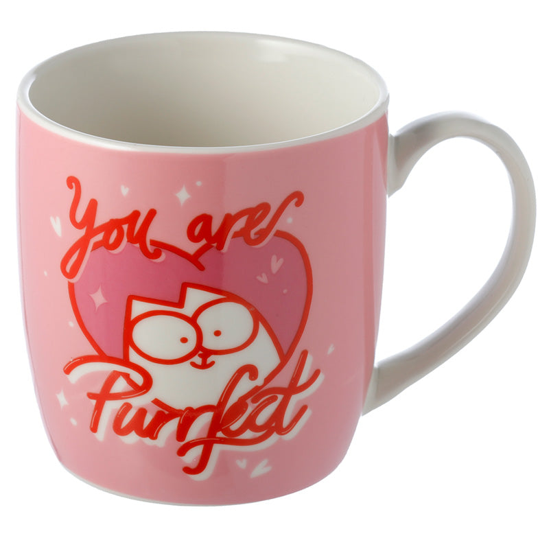 View Porcelain Mug Pink You are Purrfect Valentines Simons Cat Porcelain Mug information