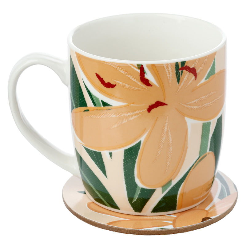View Porcelain Mug and Coaster Gift Set Florens Hesperantha information