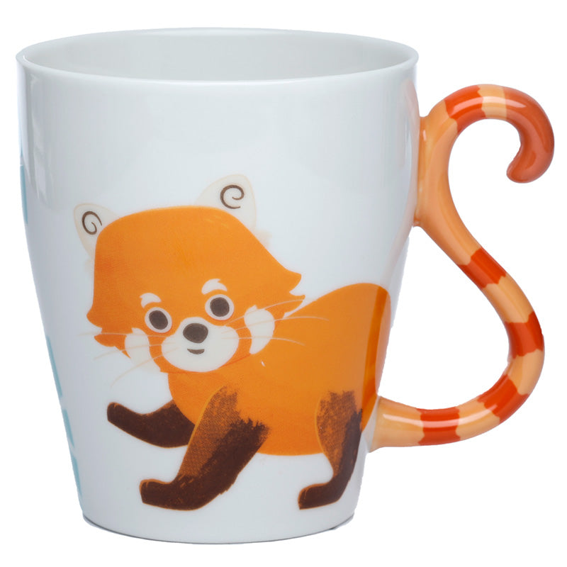 View Red Panda Zooniverse Ceramic Tail Shaped Handle Mug information