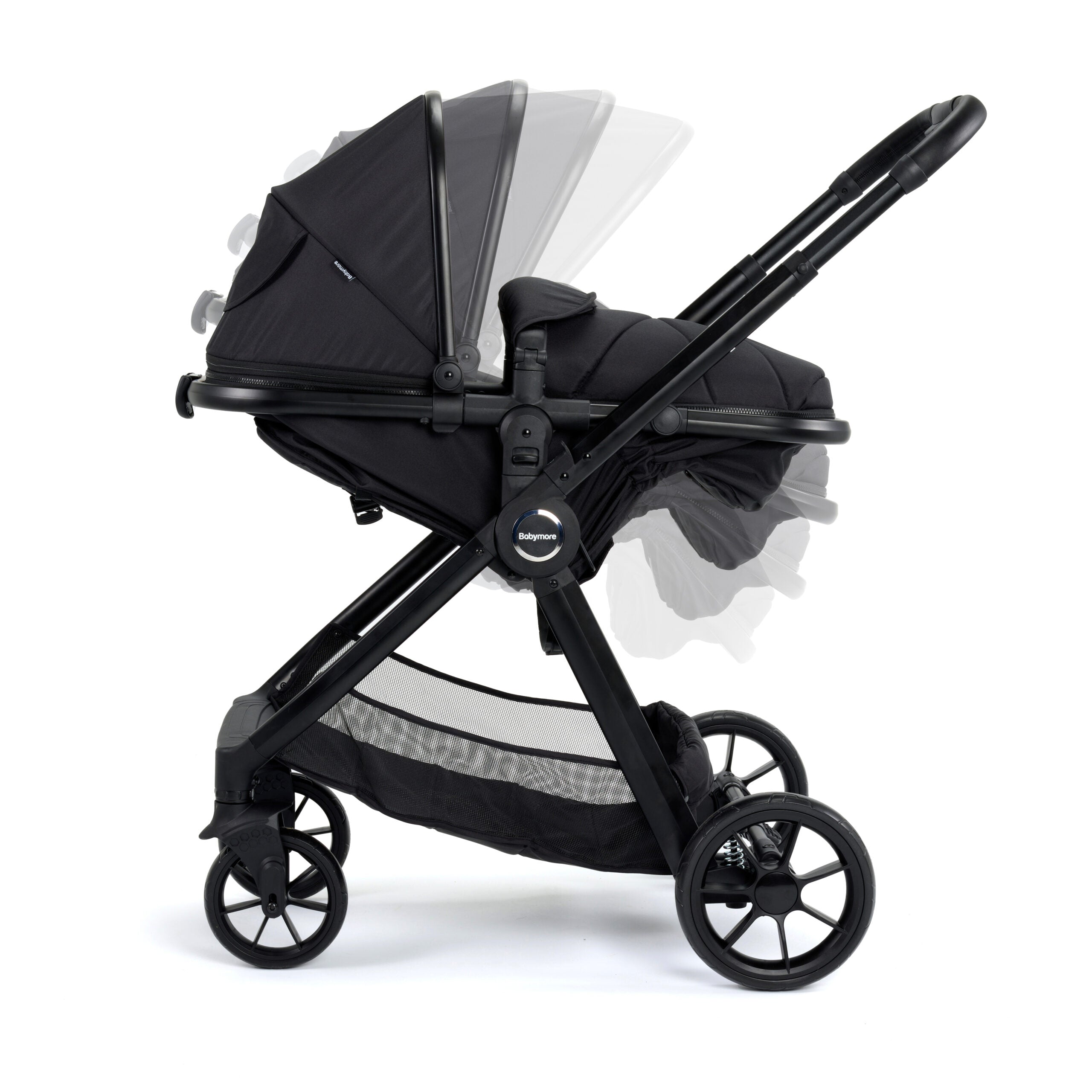 View Babymore Mimi 2 in 1 Pram Pushchair Black information