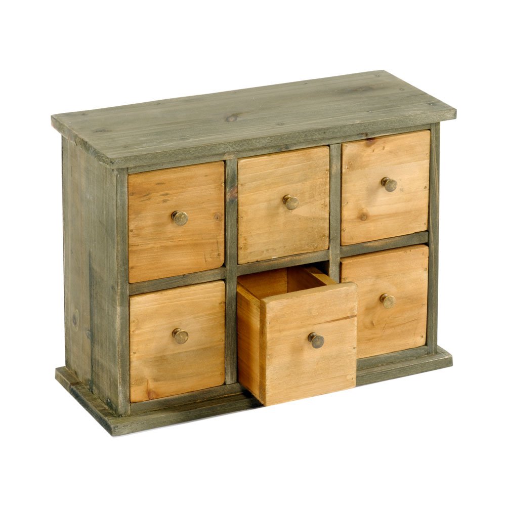 View Six Drawer Storage Cabinet 32 x 13 x 24cm information