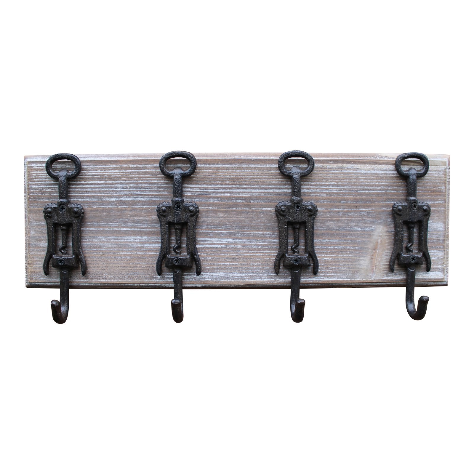 View Rustic Cast Iron and Wooden Wall Hooks Bottle Openers information