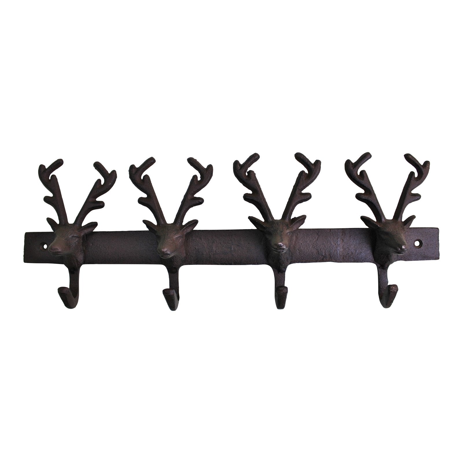 View Rustic Cast Iron Wall Hooks Reindeer information