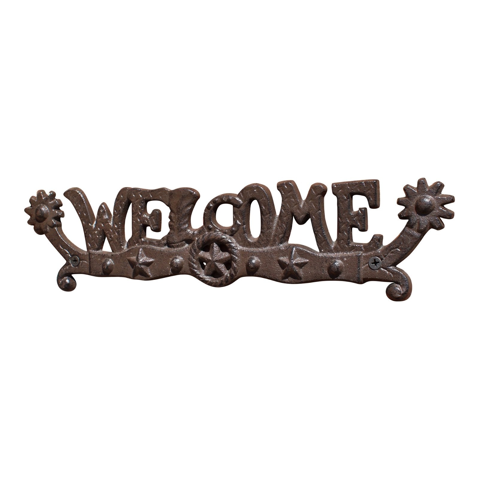 View Rustic Cast Iron Decorative Welcome Sign information