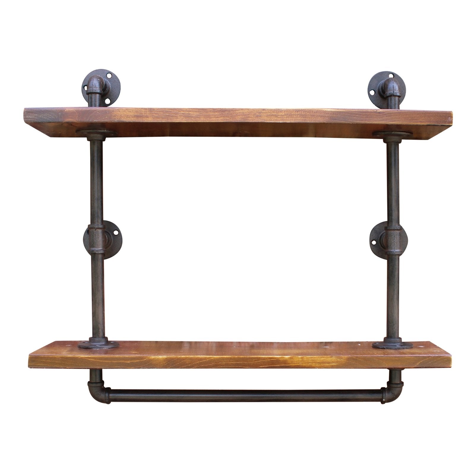 View Industrial Pipe Wall Shelf with 2 Shelves information