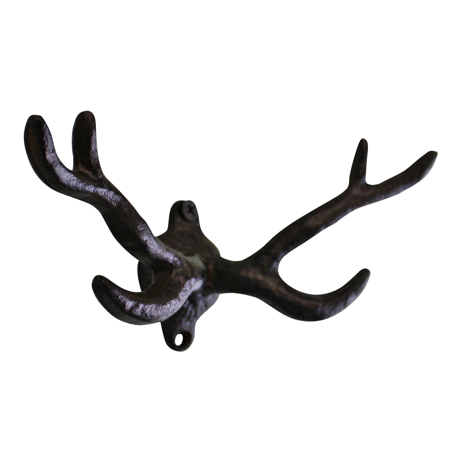 View Rustic Cast Iron Wall Hooks Stag Antlers Small information