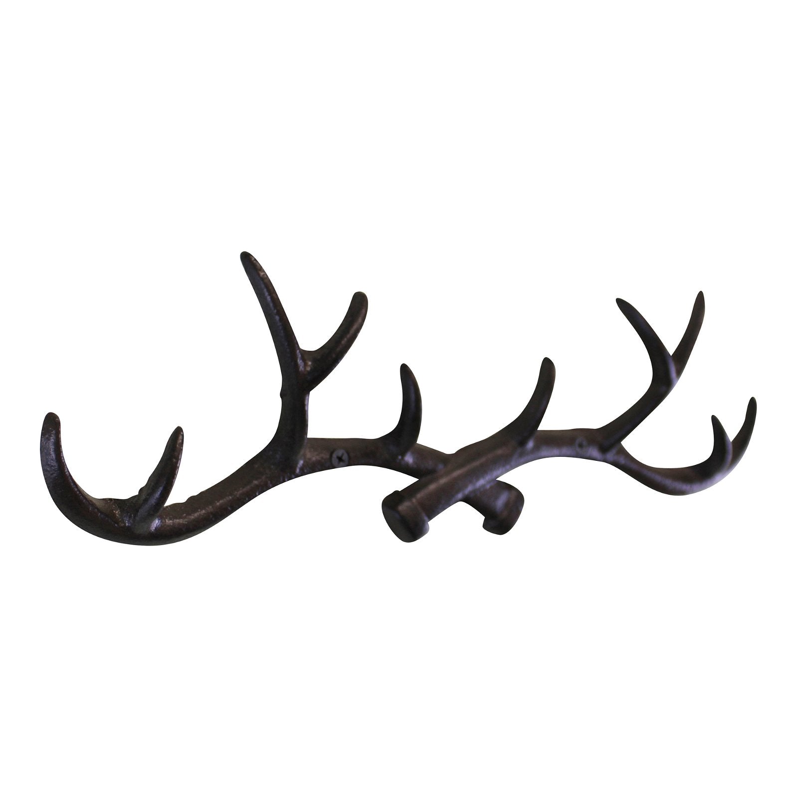 View Rustic Cast Iron Wall Hooks Stag Antlers Large information