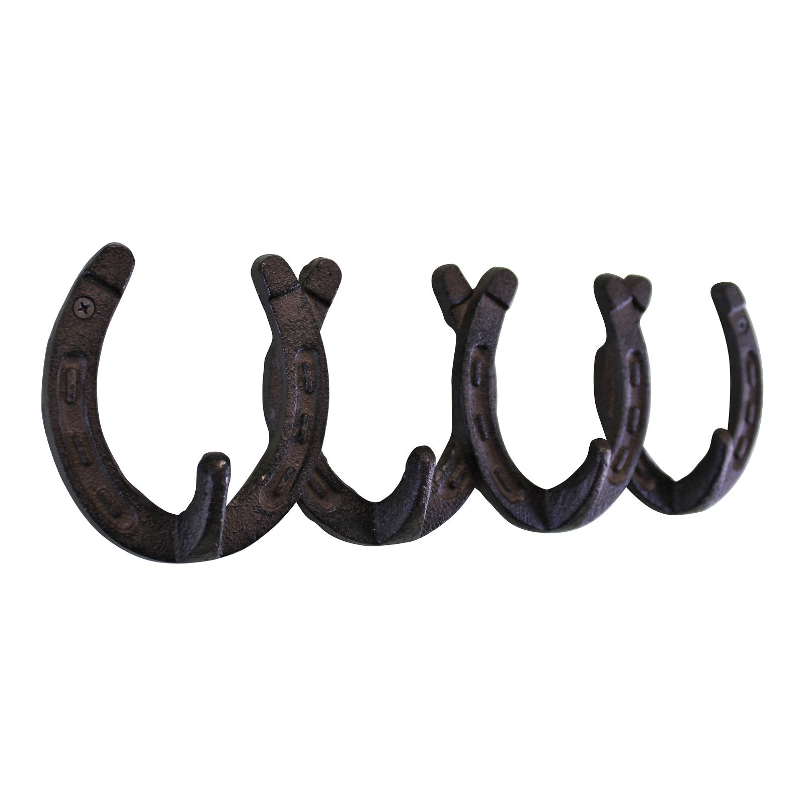 View Rustic Cast Iron Wall Hooks Horseshoe Design information