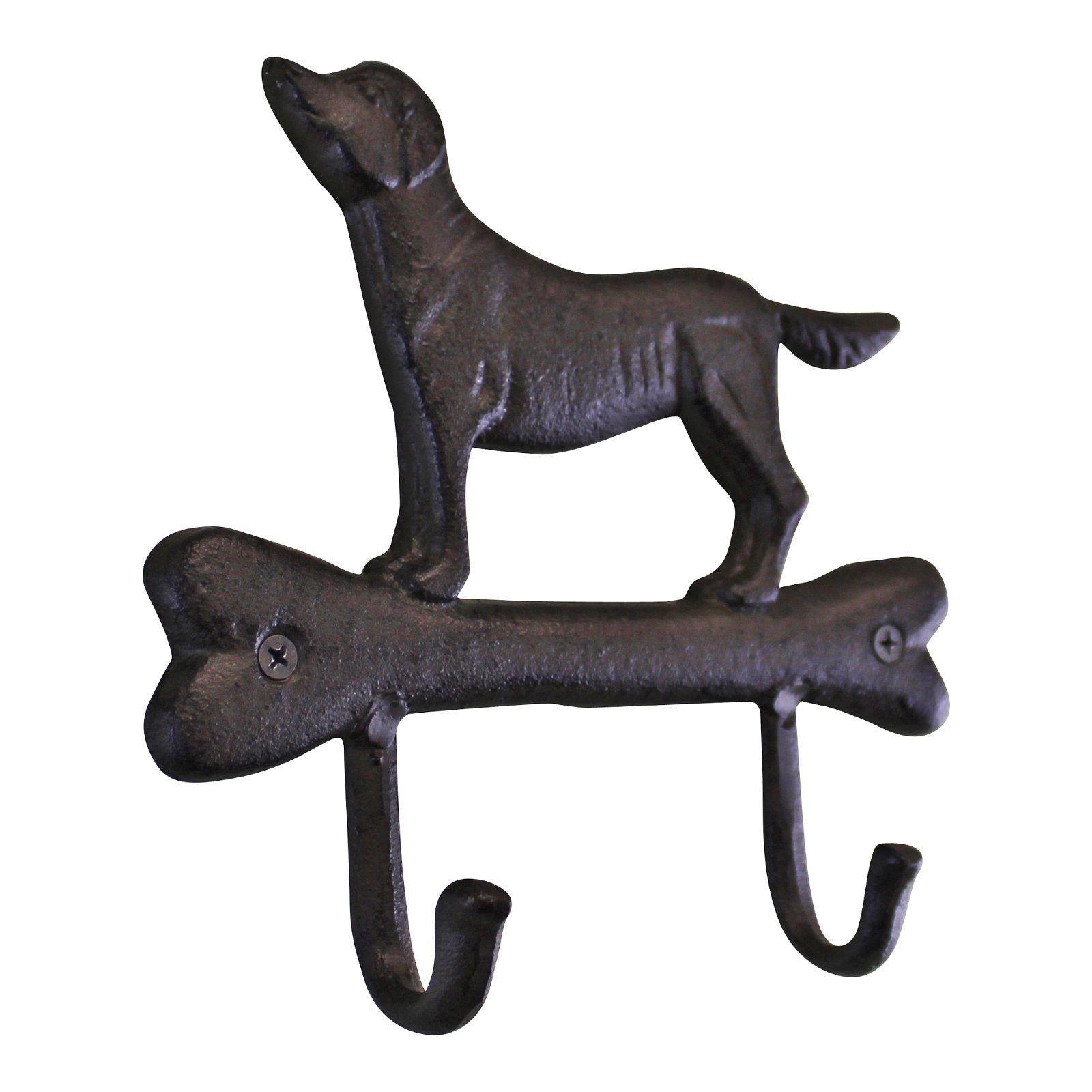 View Rustic Cast Iron Wall Hooks Gun Dog Design With 2 Hooks information