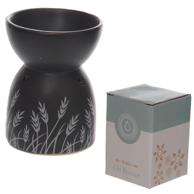 View Decorative Ceramic Black and White Grass Design Oil Wax Burner information