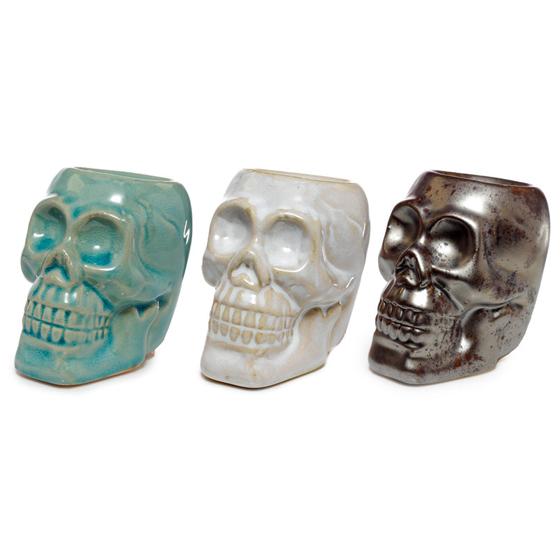 View Eden Aroma Set Mini Ceramic Skull Oil Burner information