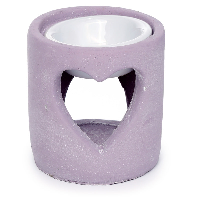 View Pink Eden Concrete Industrial Style Heart CutOut Oil Burner information