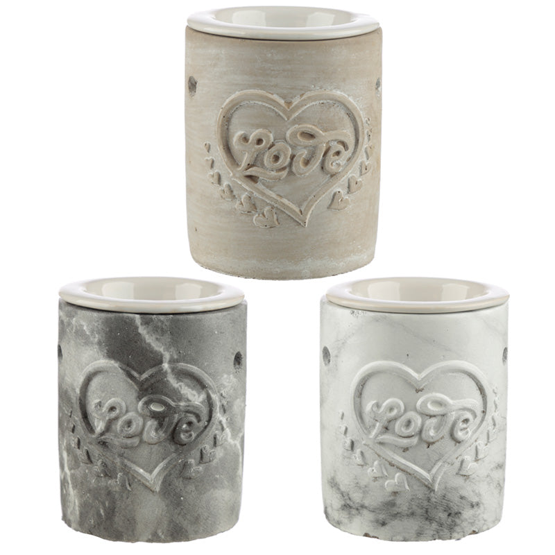 View Concrete Love Heart Oil Burner information