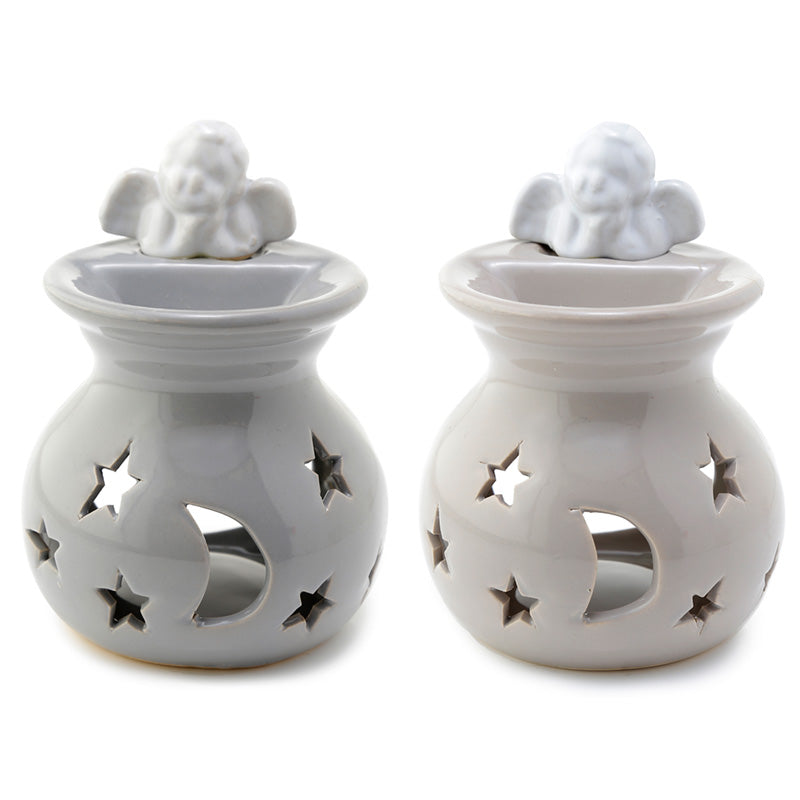 View Ceramic Cherub Moon and Starts Eden Oil and Wax Burner information