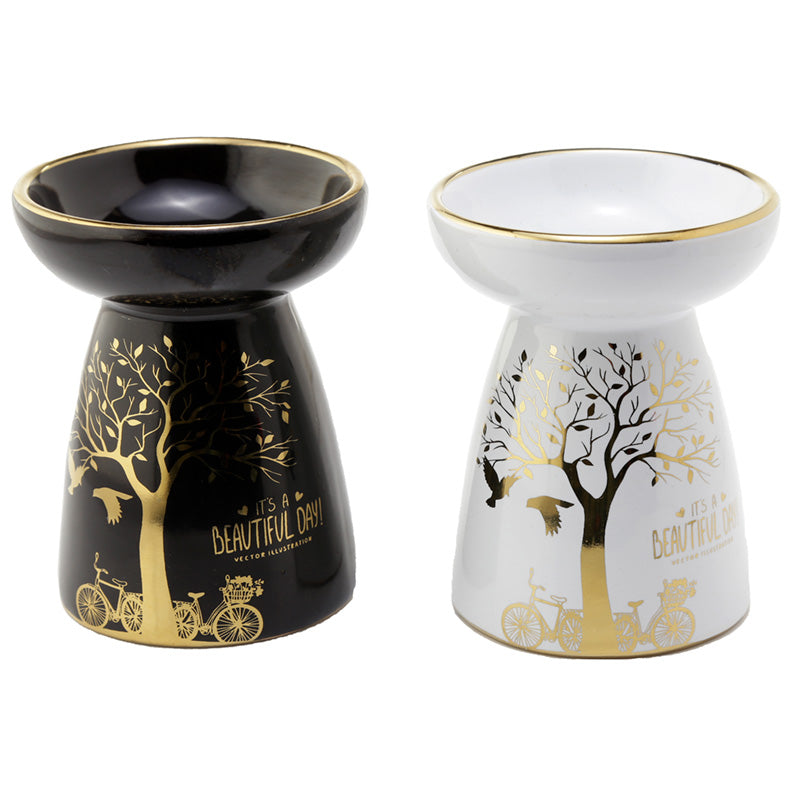 View Ceramic Metallic Gold Tree Eden Oil and Wax Burner information