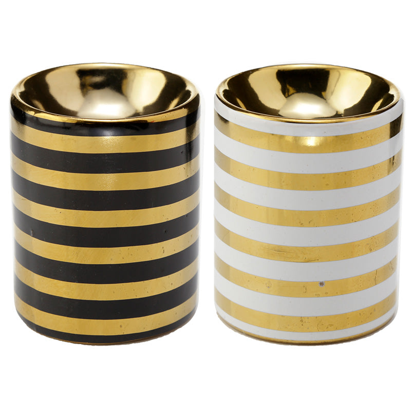 View Ceramic Metallic Gold Stripe Eden Oil Burner information