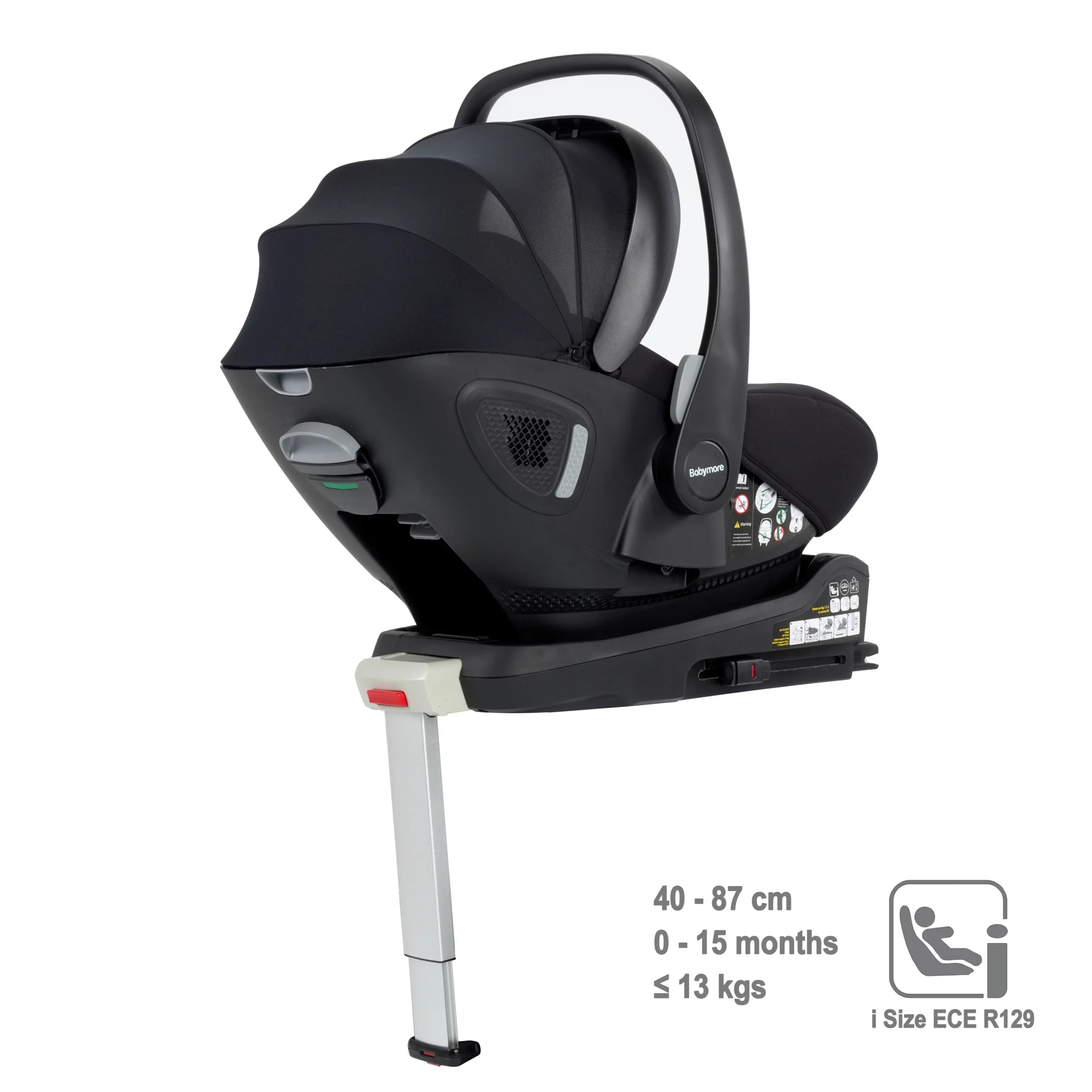 View Babymore Pecan iSize Baby Car Seat with Isofix Base information