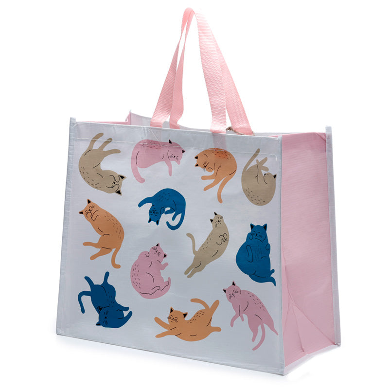 View Recycled RPET Reusable Shopping Bag Cats Life information