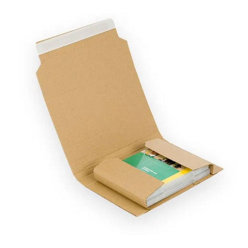 View Ecommerce Packing Cardboard Book Wrap Mailer 217x155x52mm Internal Dimensions information
