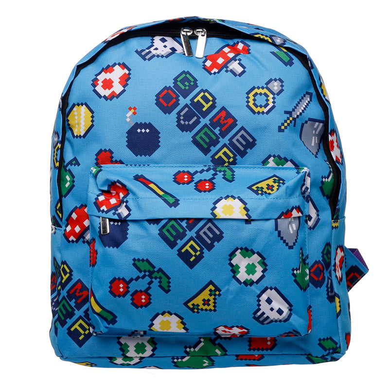 View Kids School RucksackBackpack Retro Gaming Design information