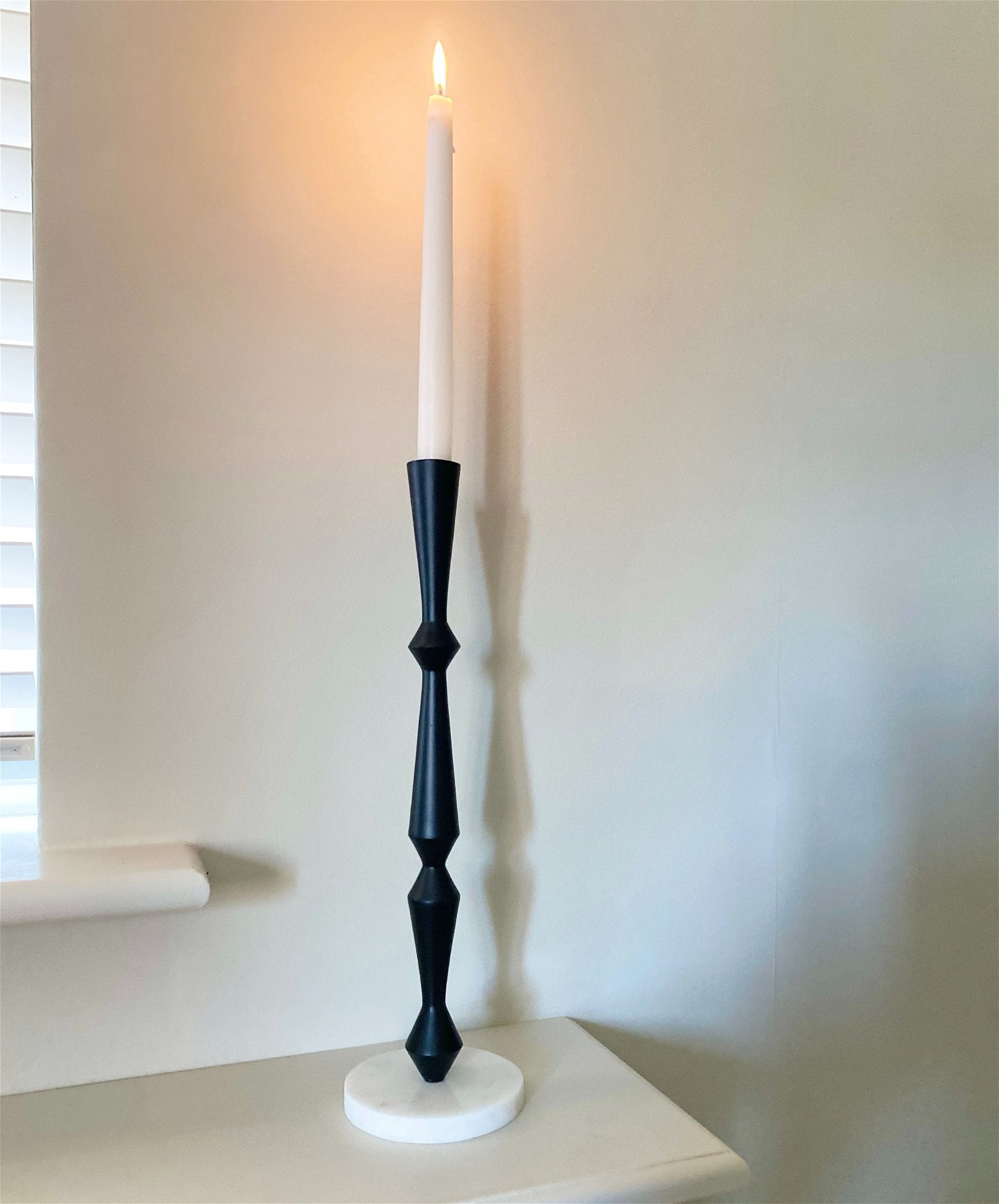 View Black and Marble Effect Candlestick information
