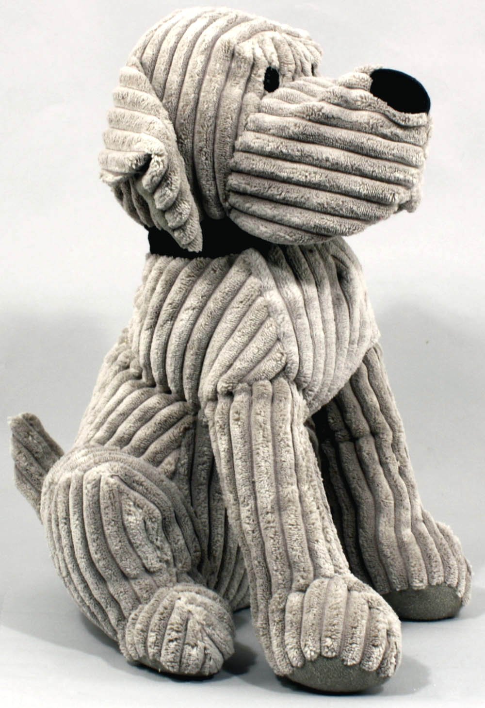 View Large Grey Ribbed Dog Doorstop information