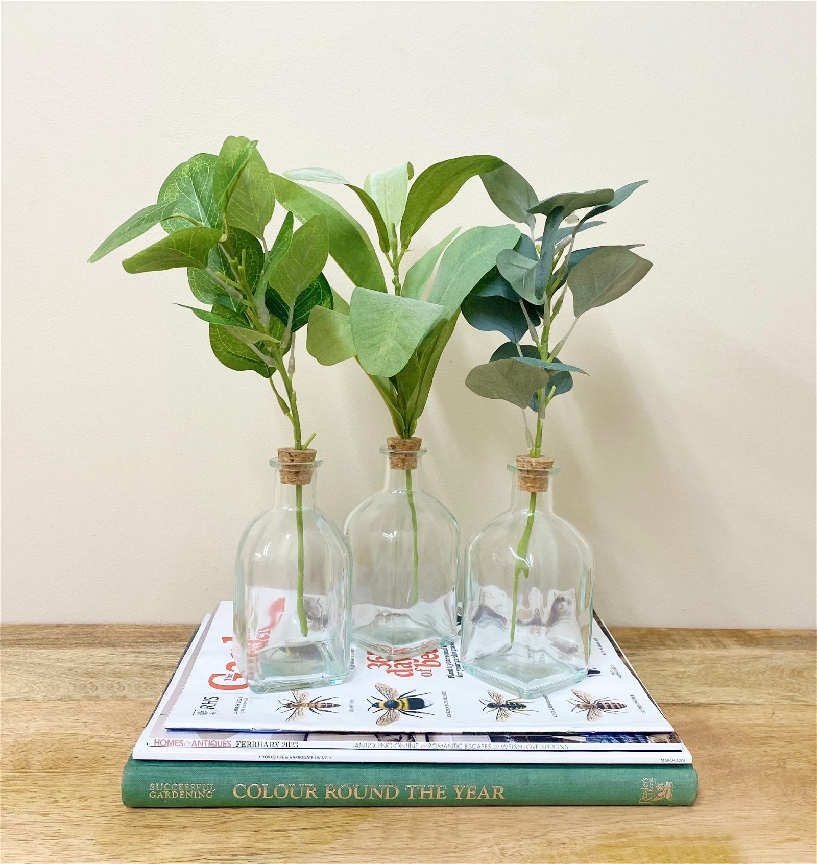 View Set of Three Artificial Leaf In Vase information