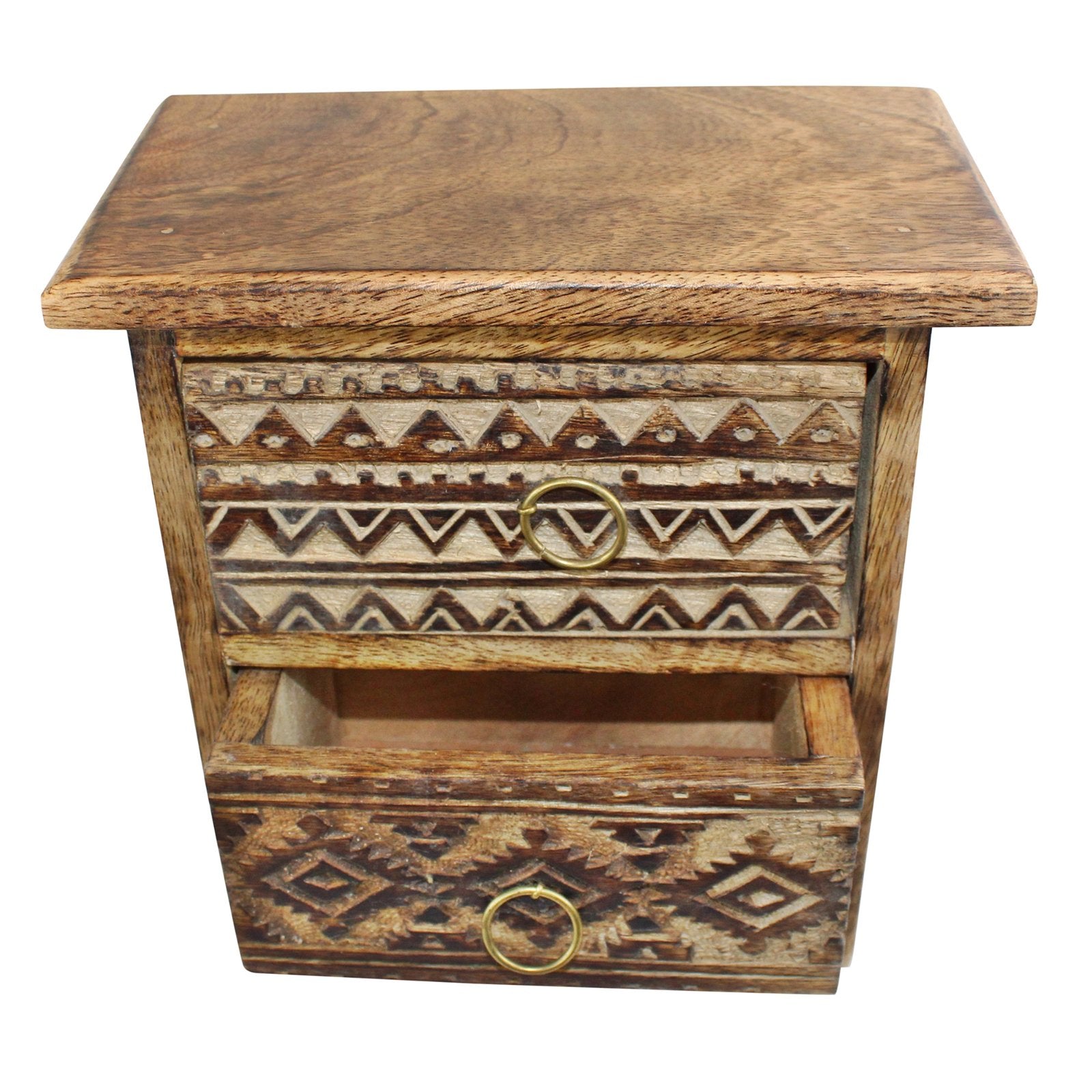 View Kasbah 2 Drawer Cabinet Style Trinket Unit 21x20cm information