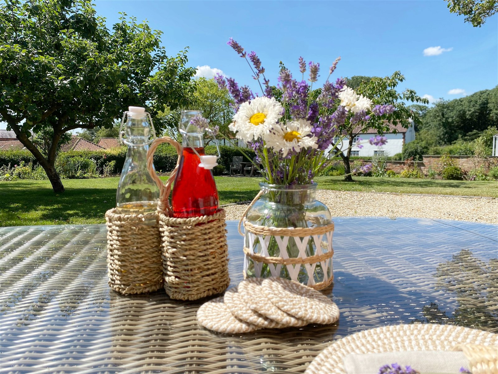 View Set of Four Stripey Woven Coasters information