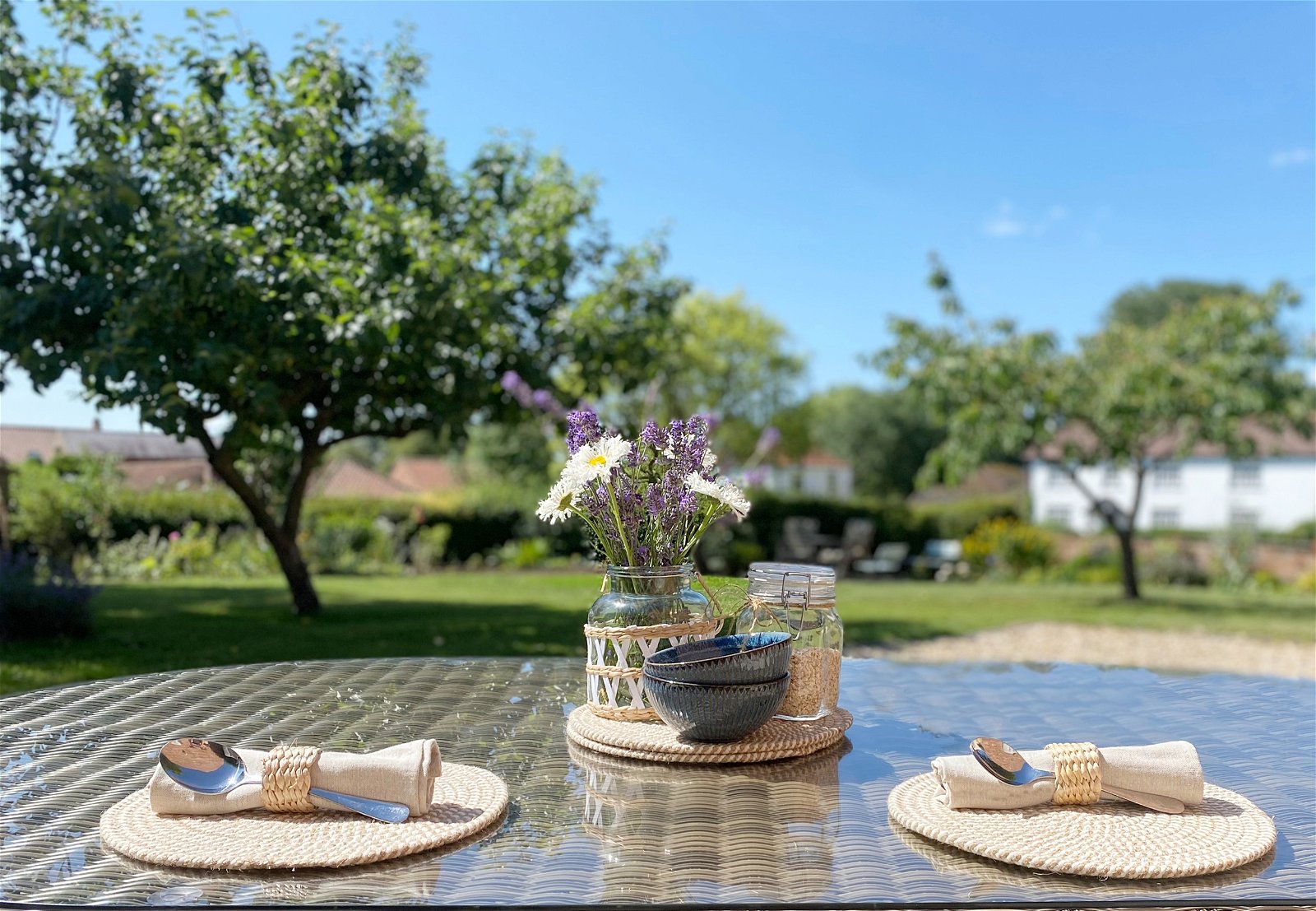 View Set of Four Stripey Woven Place Mats information