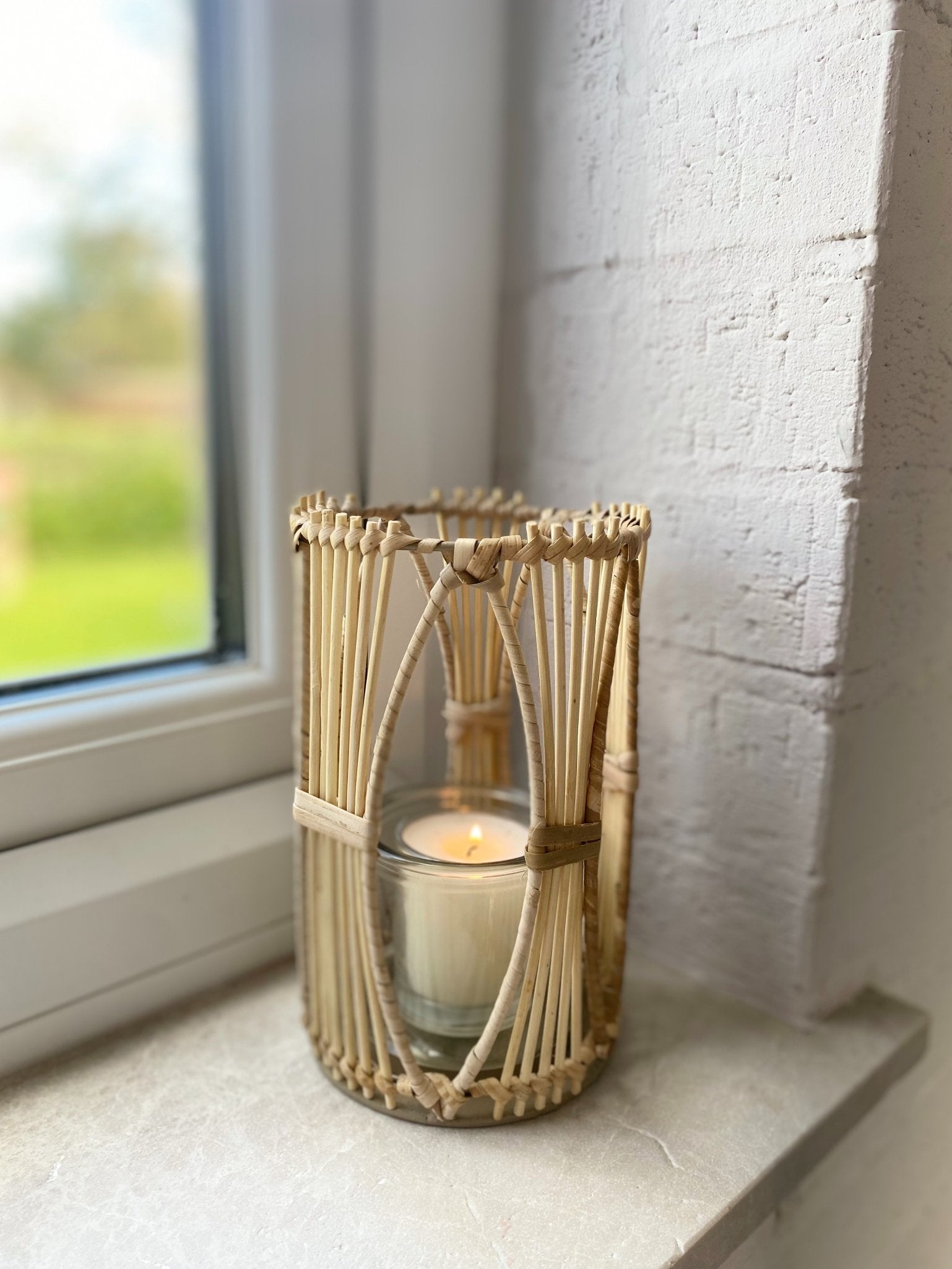 View Rattan Candle Holder Large information