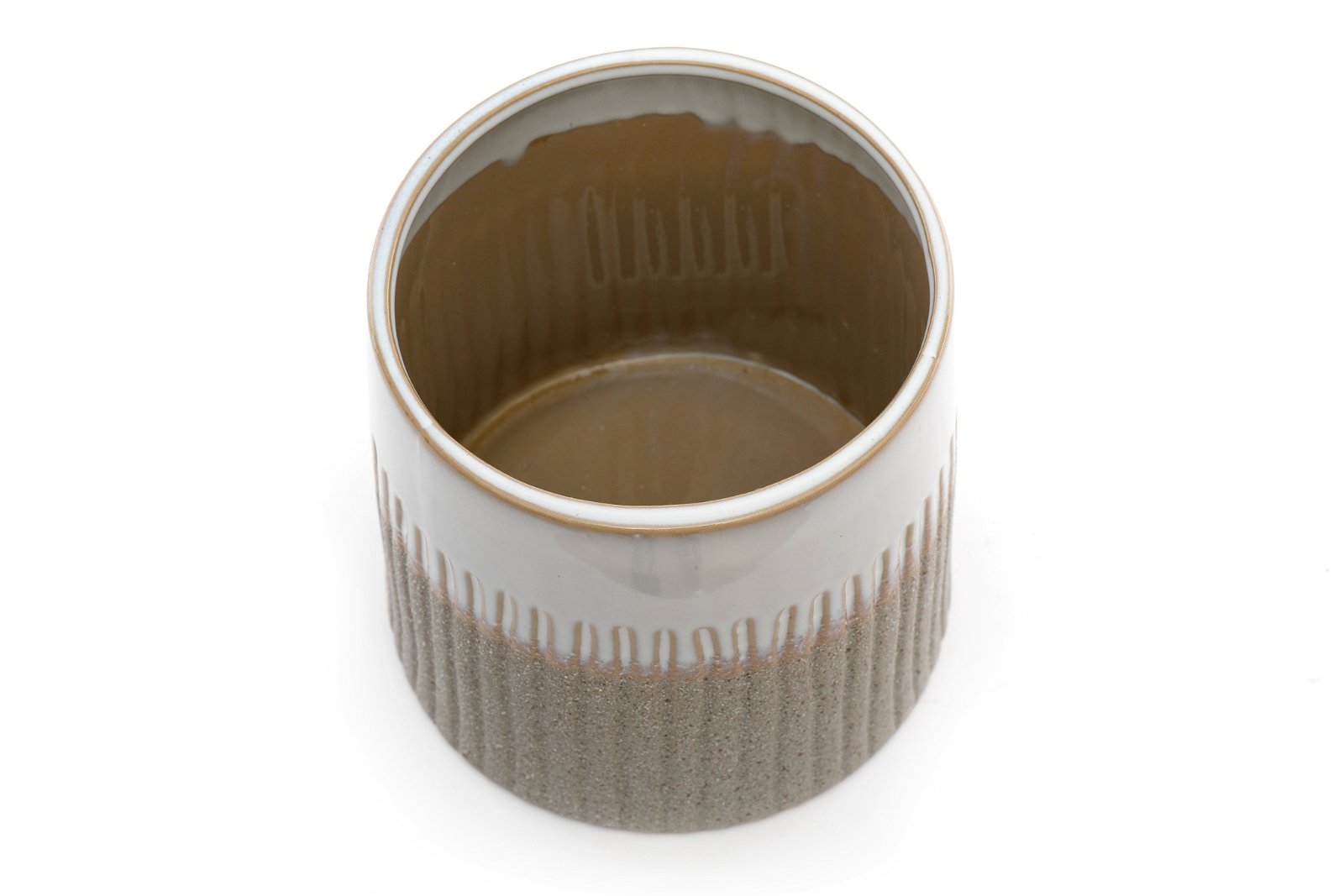 View Twotone Textured Ceramic Planter information