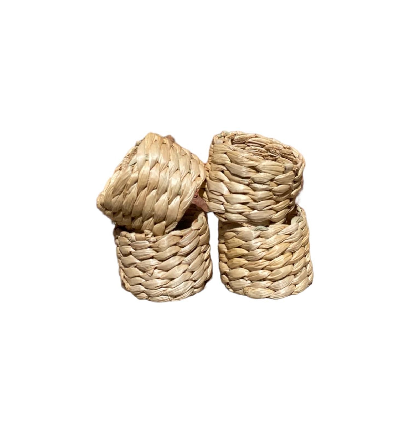 View Set of Four Water Hyacinth Napkin Rings information