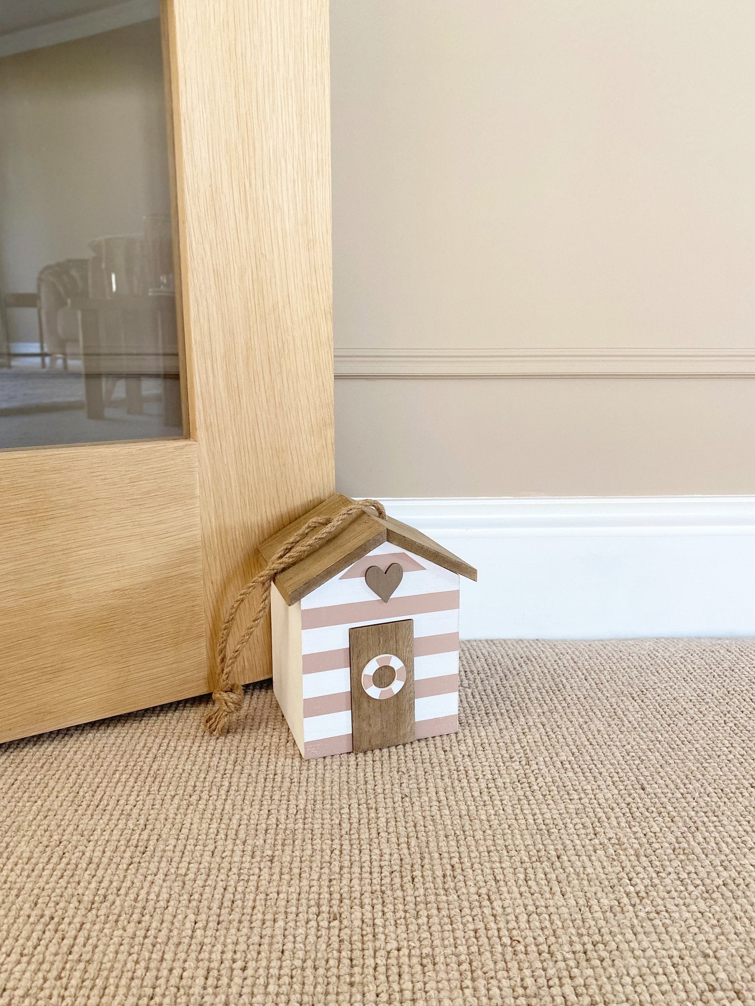 View Striped Beach House Doorstop information